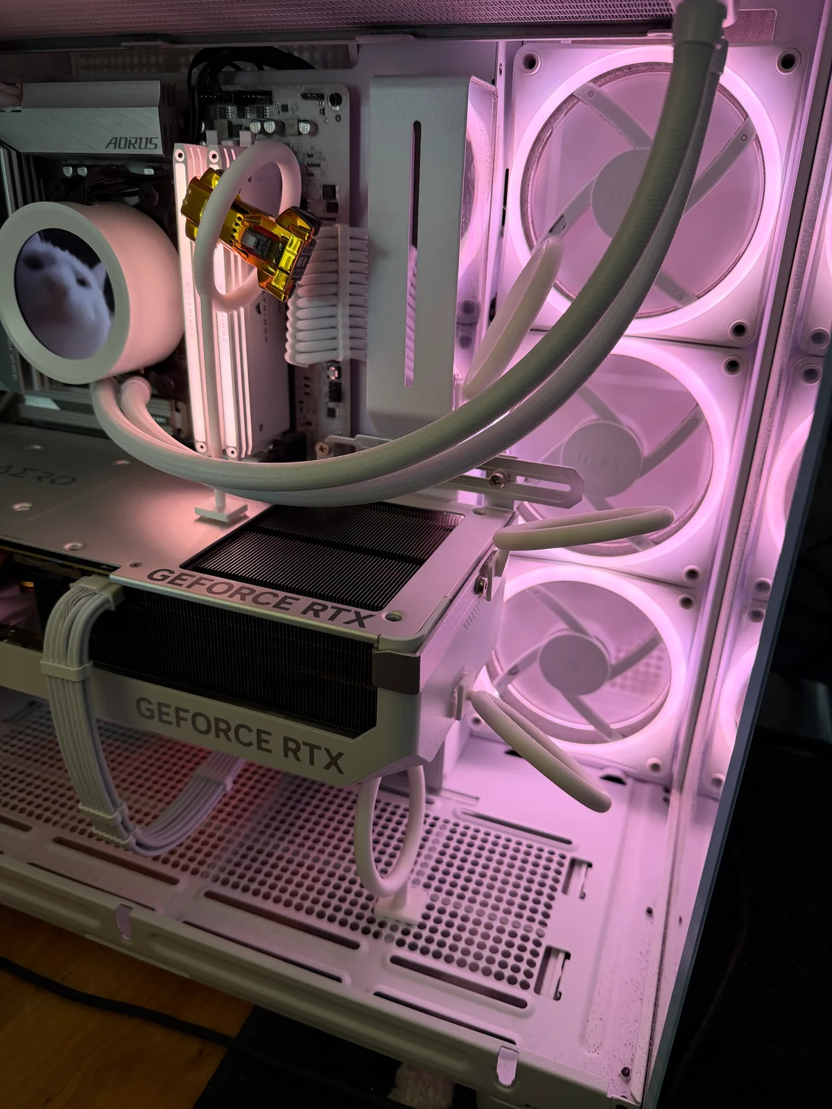 Finished ring course and car inside the PC